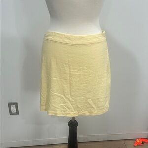 Old Navy Light Yellow Mini Skirt